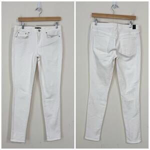 Vince Mid Rise Skinny Jeans Women's Size 29 x 31 White Cotton Blend